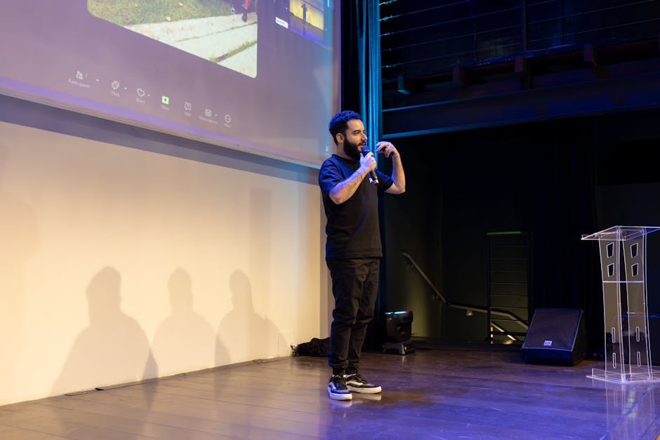 AWS reInvent conference stage