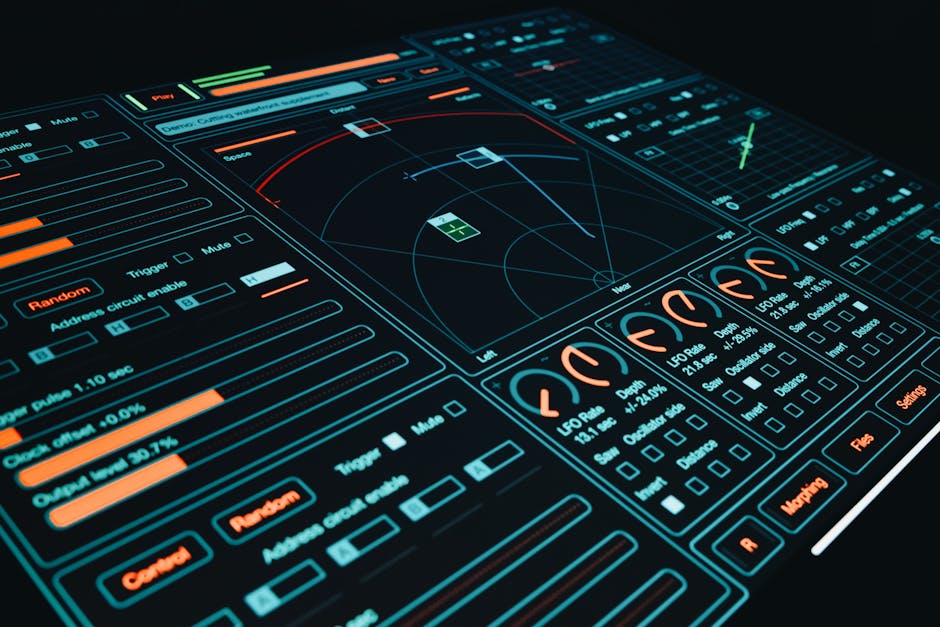 ERP system dashboard